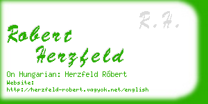 robert herzfeld business card